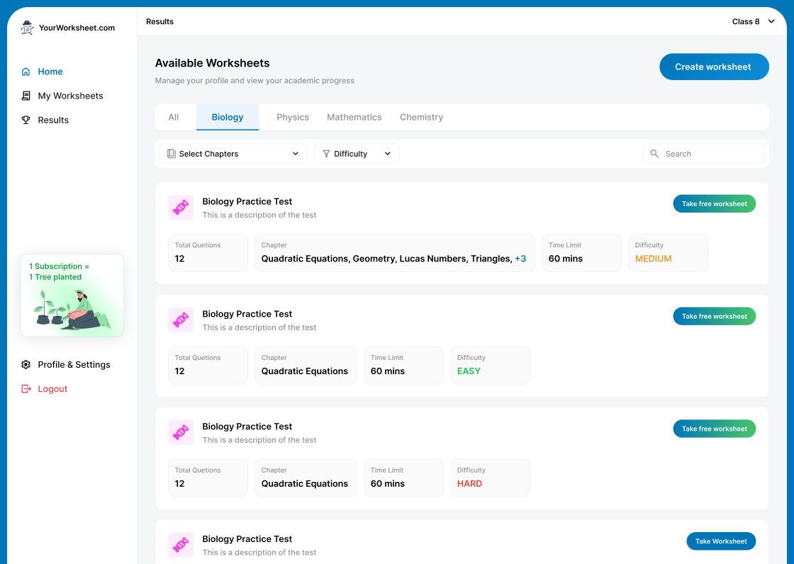 YourWorkSheet System